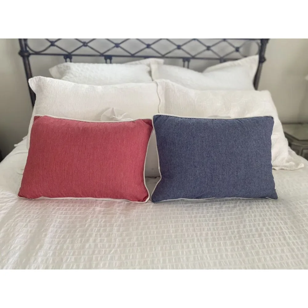 God Bless America & Home of the Brave Pillow Set 12 x 18 July 4 Independence Day